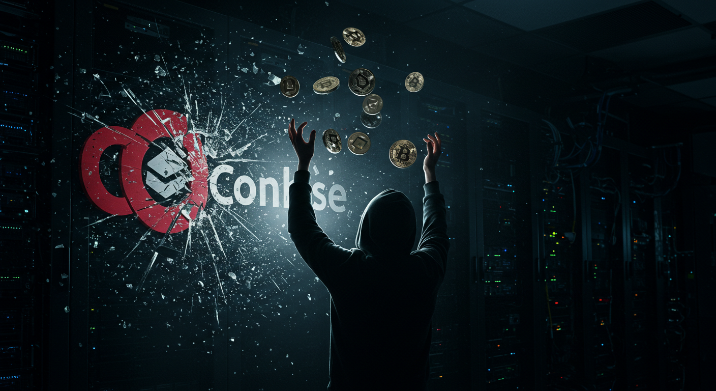 Coinbase afronta ciberataque interno de 400 M USD
