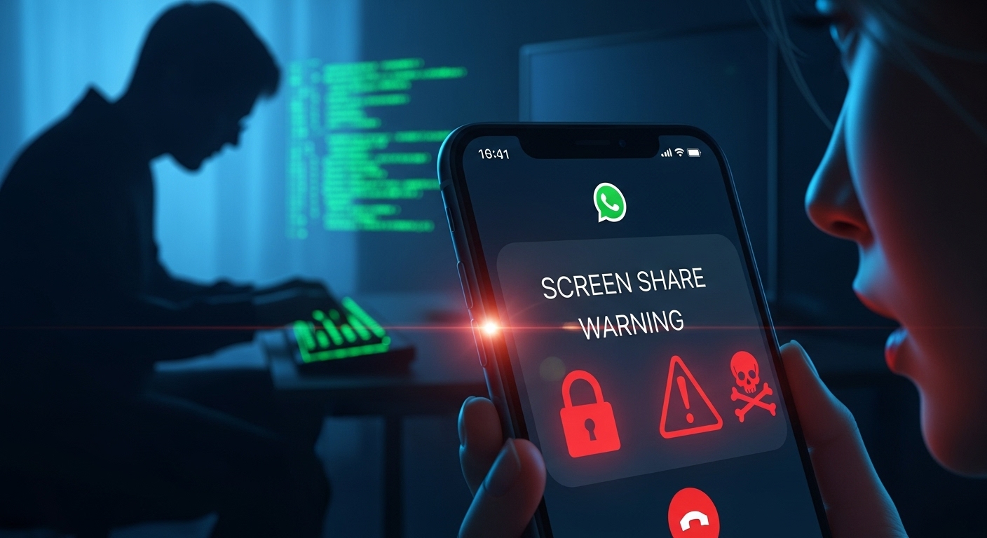 Nueva estafa en WhatsApp: cuidado con compartir pantalla